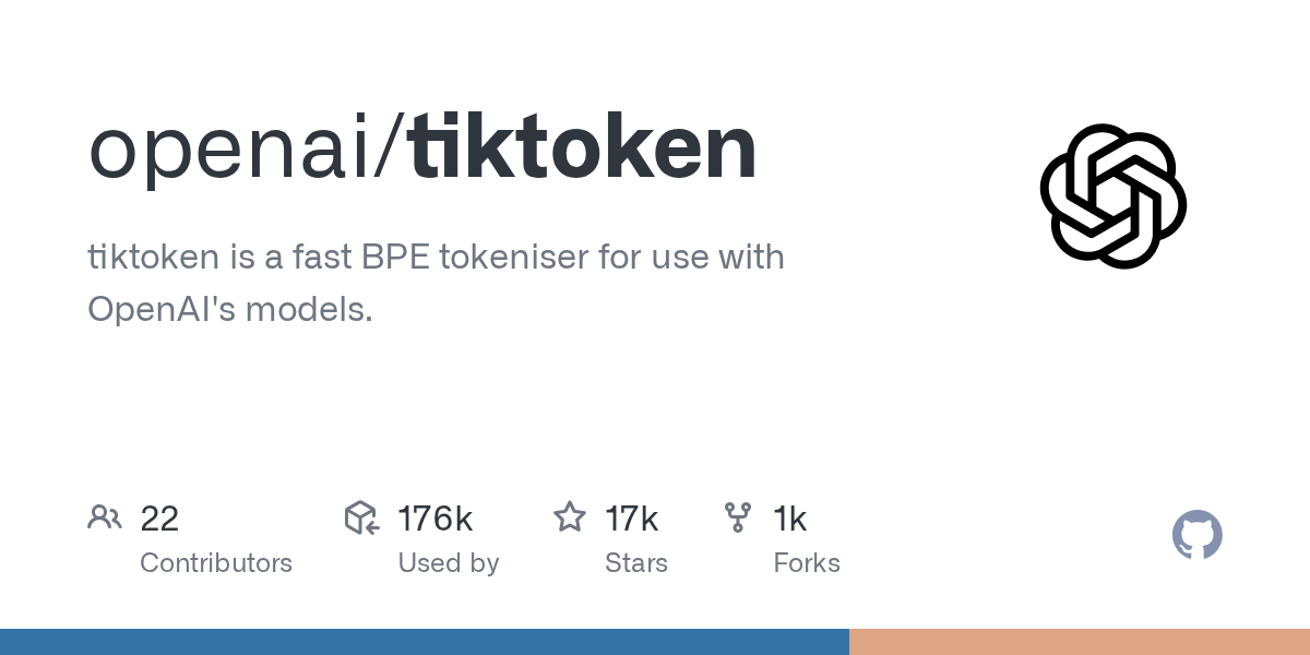 Tiktoken GitHub Repository